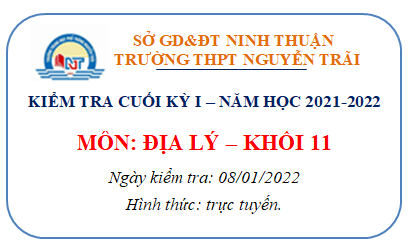 KIEM TRA CK1-DIA LY 11-NAM HOC 2021-2022