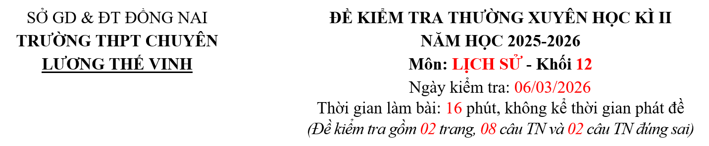 LỚP 12 ĐỊA-KTTXHK2-LẦN 1