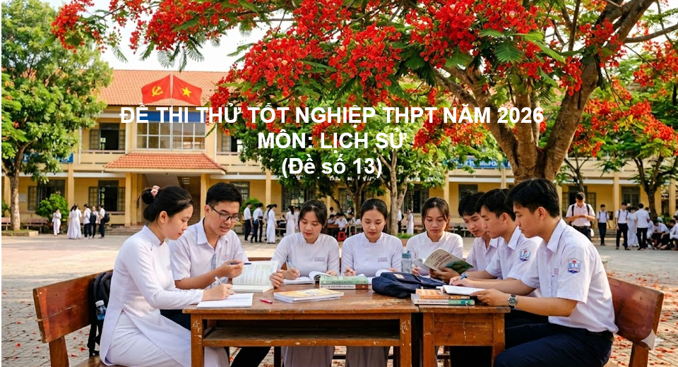 ĐỀ THI THỬ TỐT NGHIỆP THPT NĂM 2026 (Đề số 13)