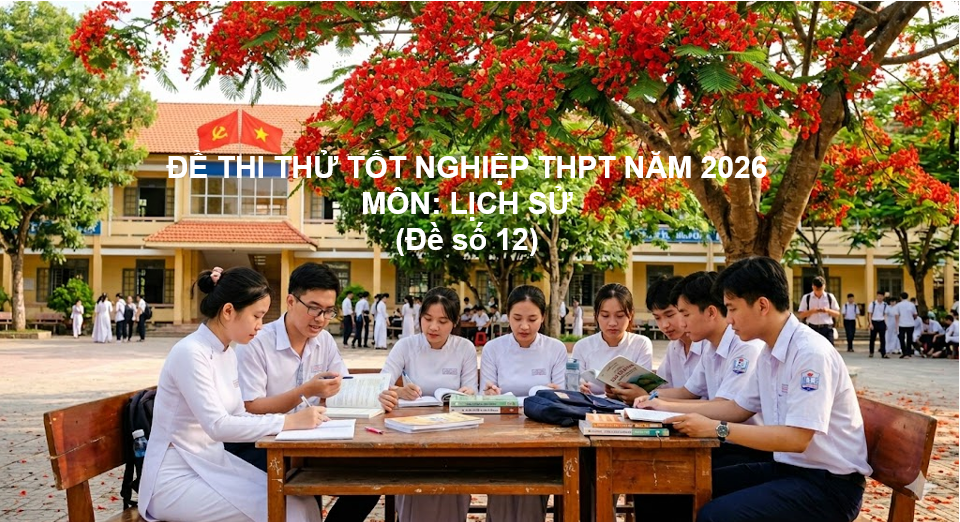 ĐỀ THI THỬ TỐT NGHIỆP THPT NĂM 2026 (Đề số 12)