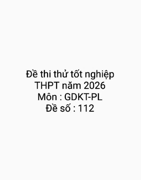 mã đề 112 poiuytrew