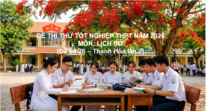 THI THỬ TỐT NGHIỆP THPT NĂM 2026 (Đề 26 - Thanh Hóa lần 2)