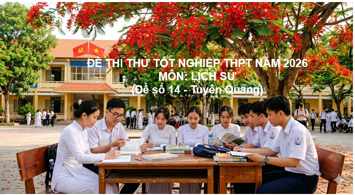 ĐỀ THI THỬ TỐT NGHIỆP THPT NĂM 2026 (Đề số 14 - Tuyên Quang)