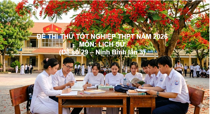THI THỬ TỐT NGHIỆP THPT NĂM 2026 (Đề 29 - Ninh Bình lần 3)