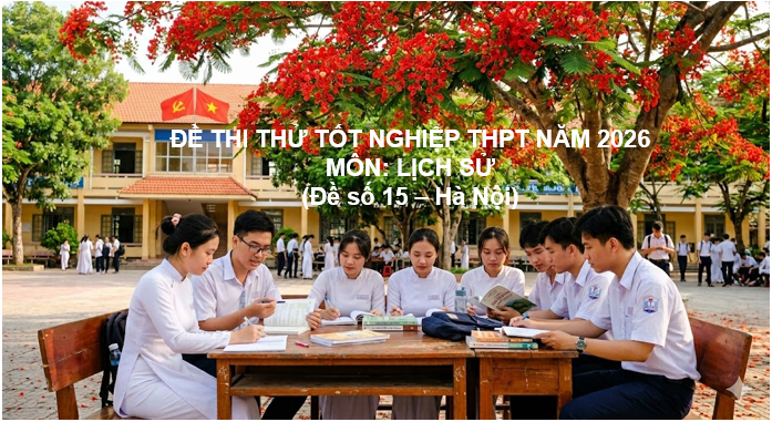 ĐỀ THI THỬ TỐT NGHIỆP THPT NĂM 2026 (Đề số 15 - Hà Nội)