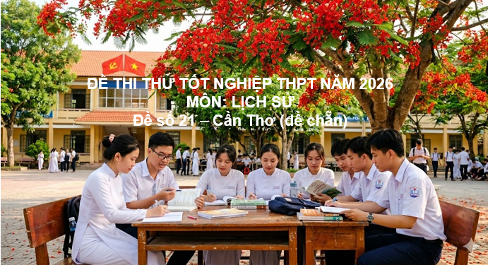 THI THỬ TỐT NGHIỆP THPT NĂM 2026 (Đề 21 - Cần Thơ)